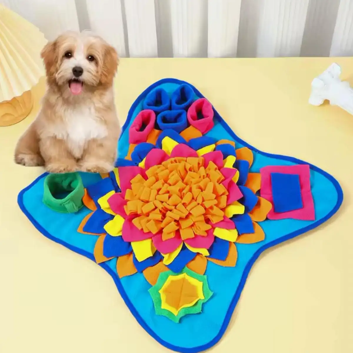 Tapis de fouille bleu